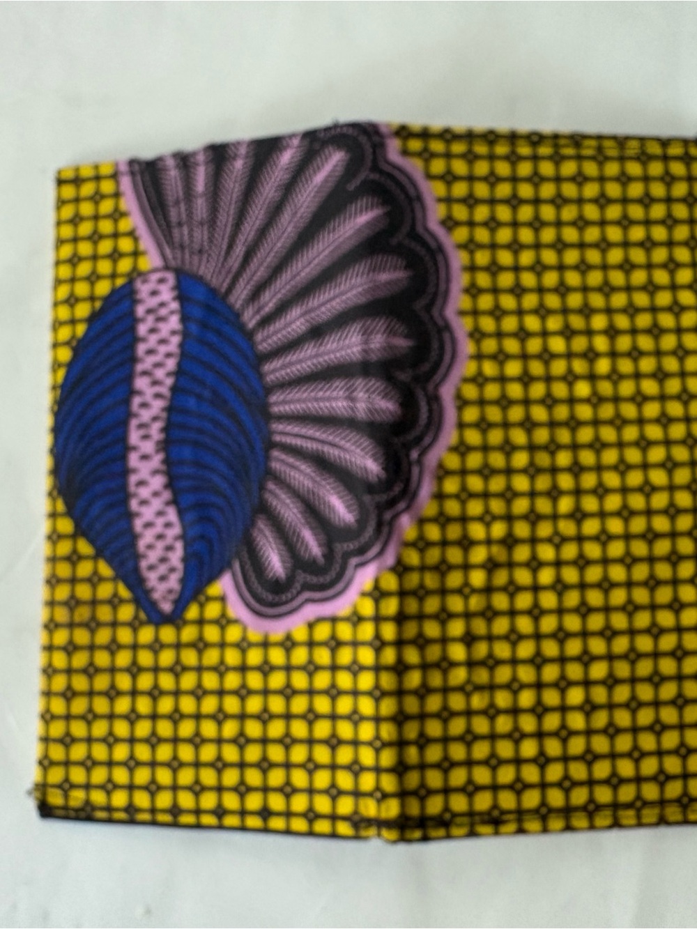 Women’s new Colorful Patterned wallet blue banana seed African fabric